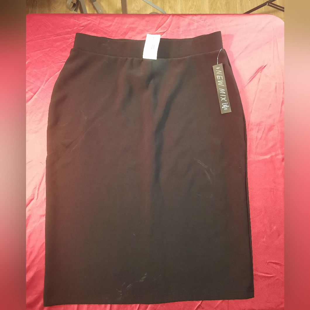 903 Womens Nwt Black 2xl Stretch Pencil Skirt New Mix Brand